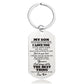 Never Forget How Much I Love You - Inspirational Keychain - A910
