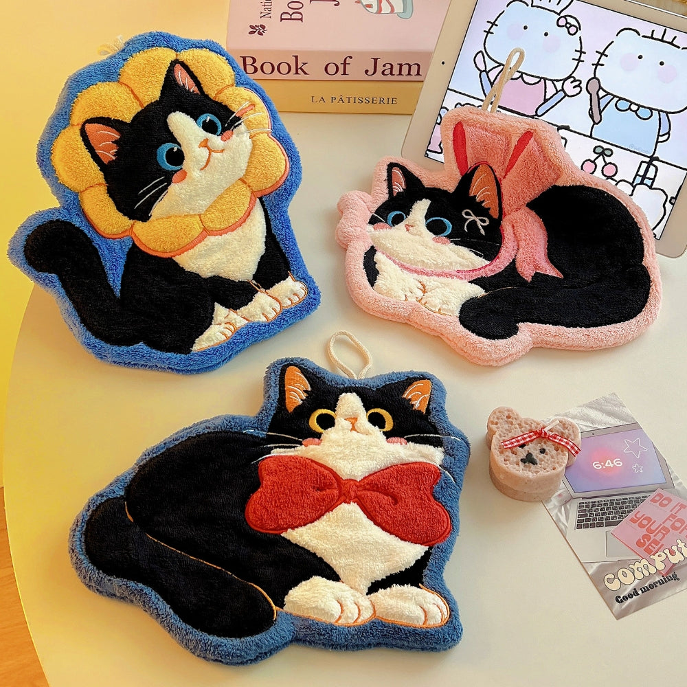 Adorable Cat Hand Towels - H549