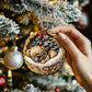 Puggle In Mini Basket Ornament - MB019