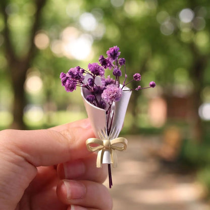 Real Flower Keepsake Brooch