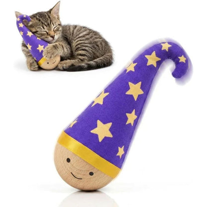 Wooden Wobble Cat Toy