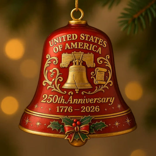 United States 250th Anniversary Bell Ornament