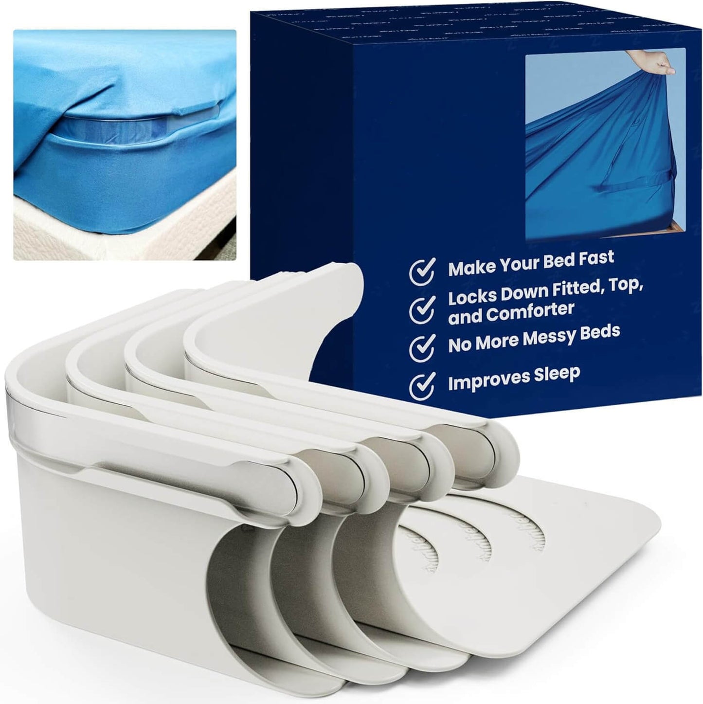 Sheet Holders Secure Bed Sheets Firmly in Place