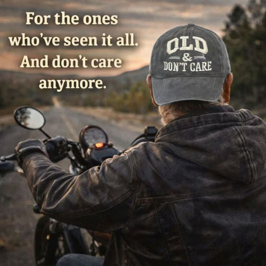 Vintage Distressed "OLD & DON'T CARE" Cap