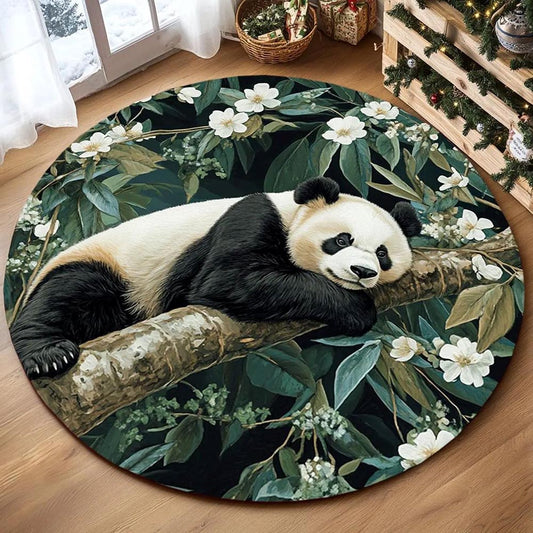 Lovely Panda - 3D Illusion Round Rug - H638