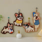 Adorable Dog Hand Towels - French Bulldog Playing With A Ball