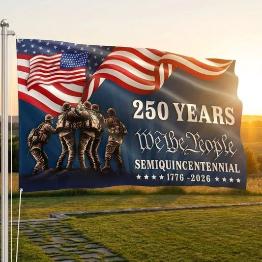 American 250 Years We The People Semiquincentennial Grommet Flag - C038