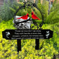 Metal Cardinal Cemetery Memorial Stake