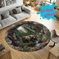Forest Bear - 3D Illusion Round Rug - H636