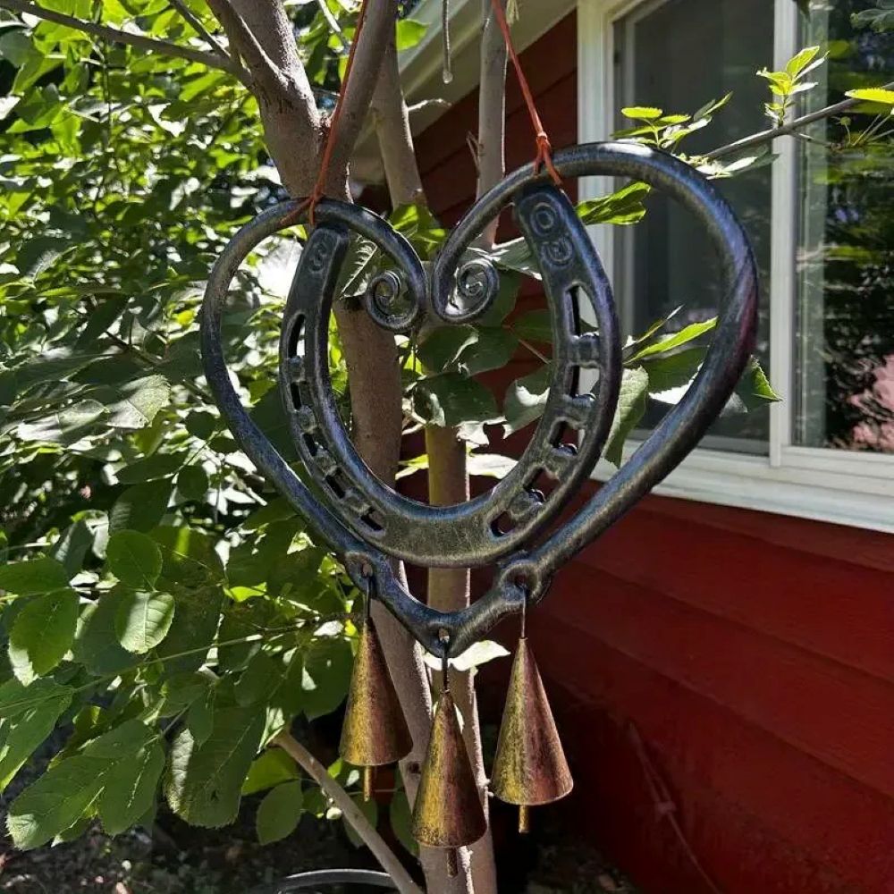 The Horseshoe Heart Wind Chime