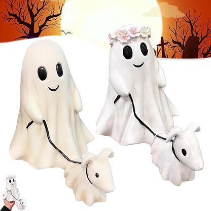 Ghost Walking Dog Statue