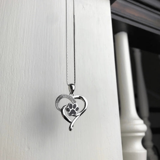 Infinite Heart Paw Necklace
