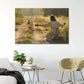 Lamb Runs to Jesus - D369 - Gallery Wrapped Canvas Prints