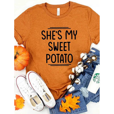 She's My Sweet Potato I Yam Matching T-shirts - F457