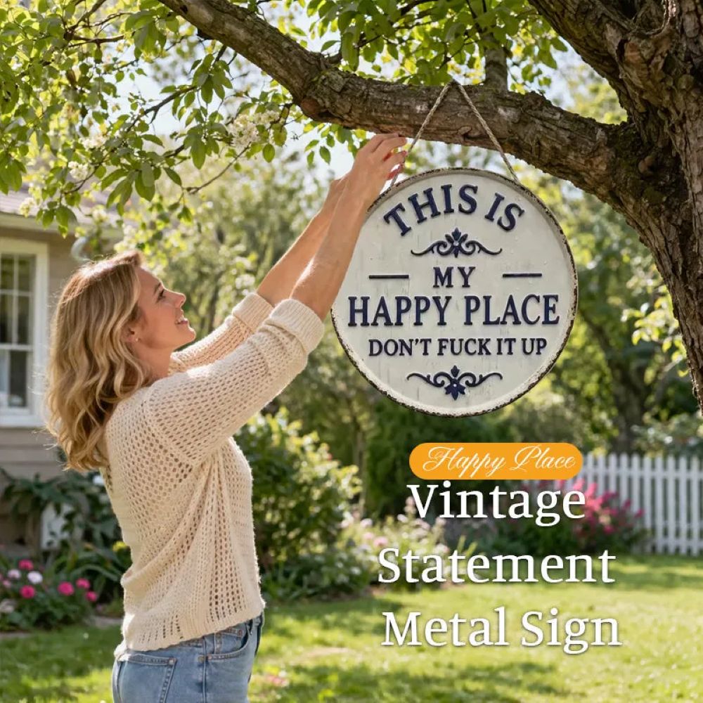 “This Is My Happy Place” Door Sign