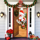 Christmas Front Door Decoration - Santa & Elk - H503