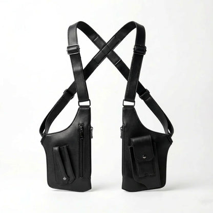 Premium Leather Shoulder Bag - Hidden Anti-Theft Compartments