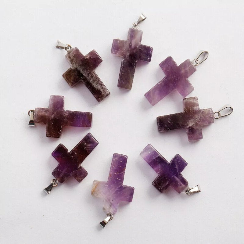 ✝️100% Handmade Crystal Cross Healing Heart