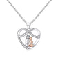 For Granddaughter - S925 You Will Always Have Me And I Will Always Have You Heart Necklace