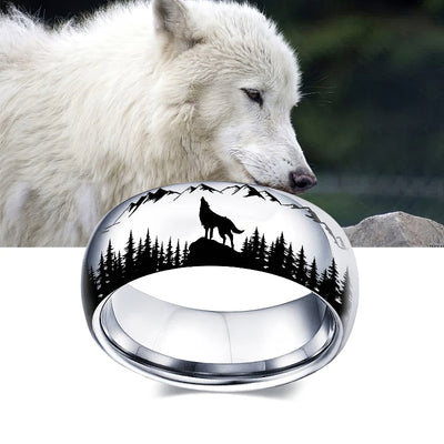 Wolf Couple Ring