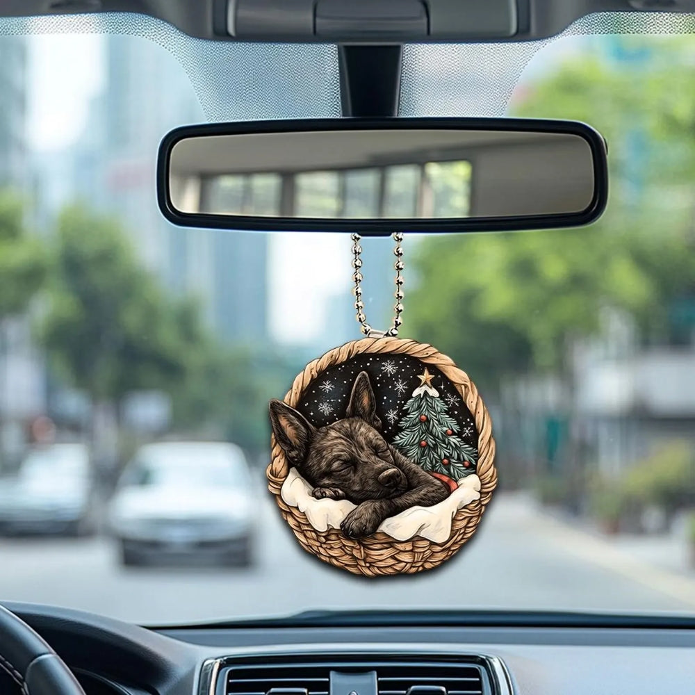 Dutch Shepherd In Mini Baskets Ornament - MB002