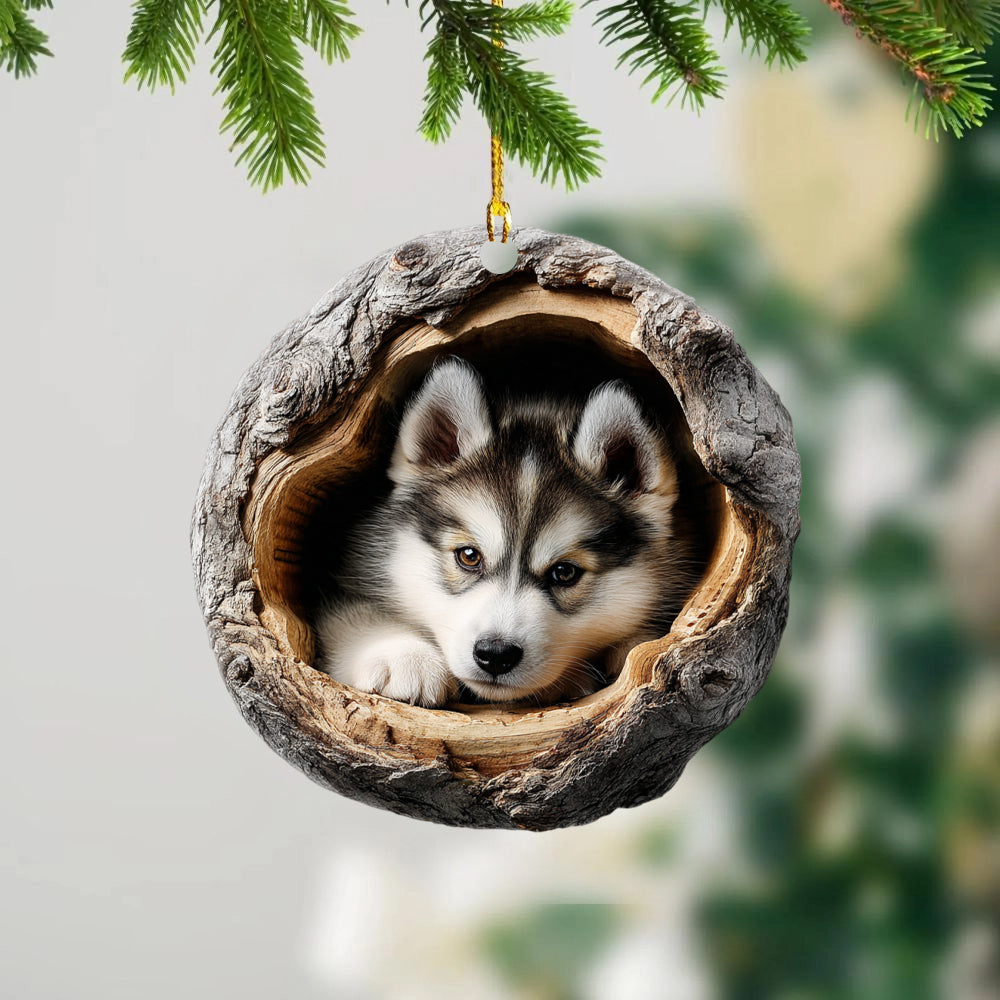 Husky Dog - Animal Christmas Ornament CH205
