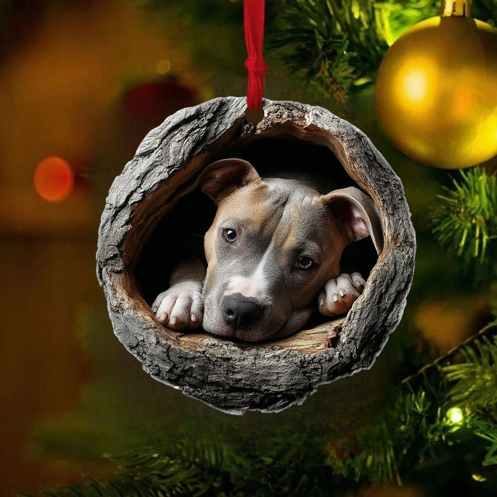 Pitbull Dog - Animal Christmas Ornament CH209
