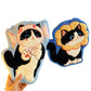 Adorable Cat Hand Towels - Blue Candy Cat