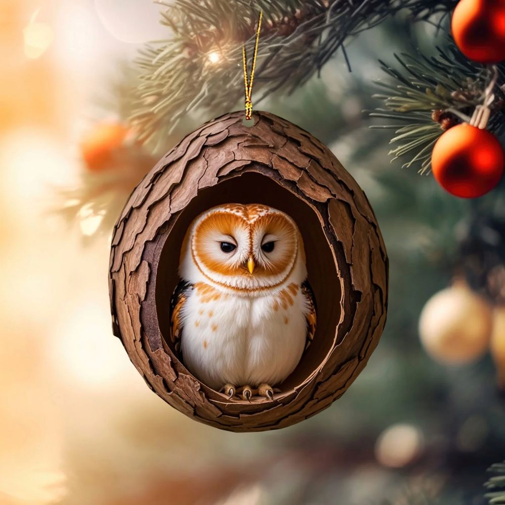 Owl - Animal Christmas Ornament CH097