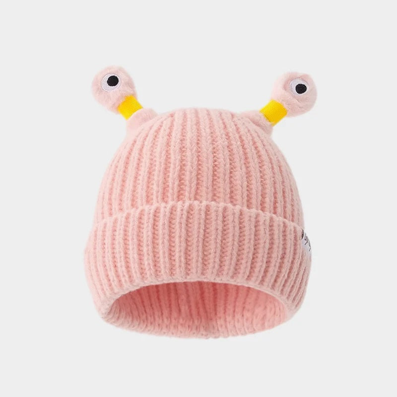 Winter Parent-Child Cute Glowing Little Monster Knit Hat