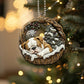 Bulldog In Mini Baskets Ornament - MB021