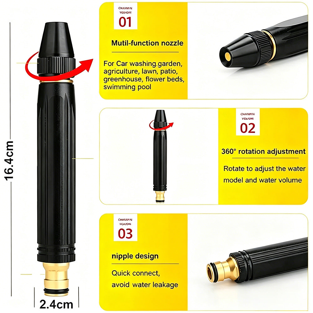 Heavy Duty Adjustable Twist Hose Nozzle Jet Sweeper Nozzle