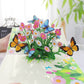 Vibrant 3D Butterfly & Daisy Pop-Up Greeting Card