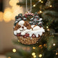 Cavalier King Charles Spaniel In Mini Baskets Ornament - MB022