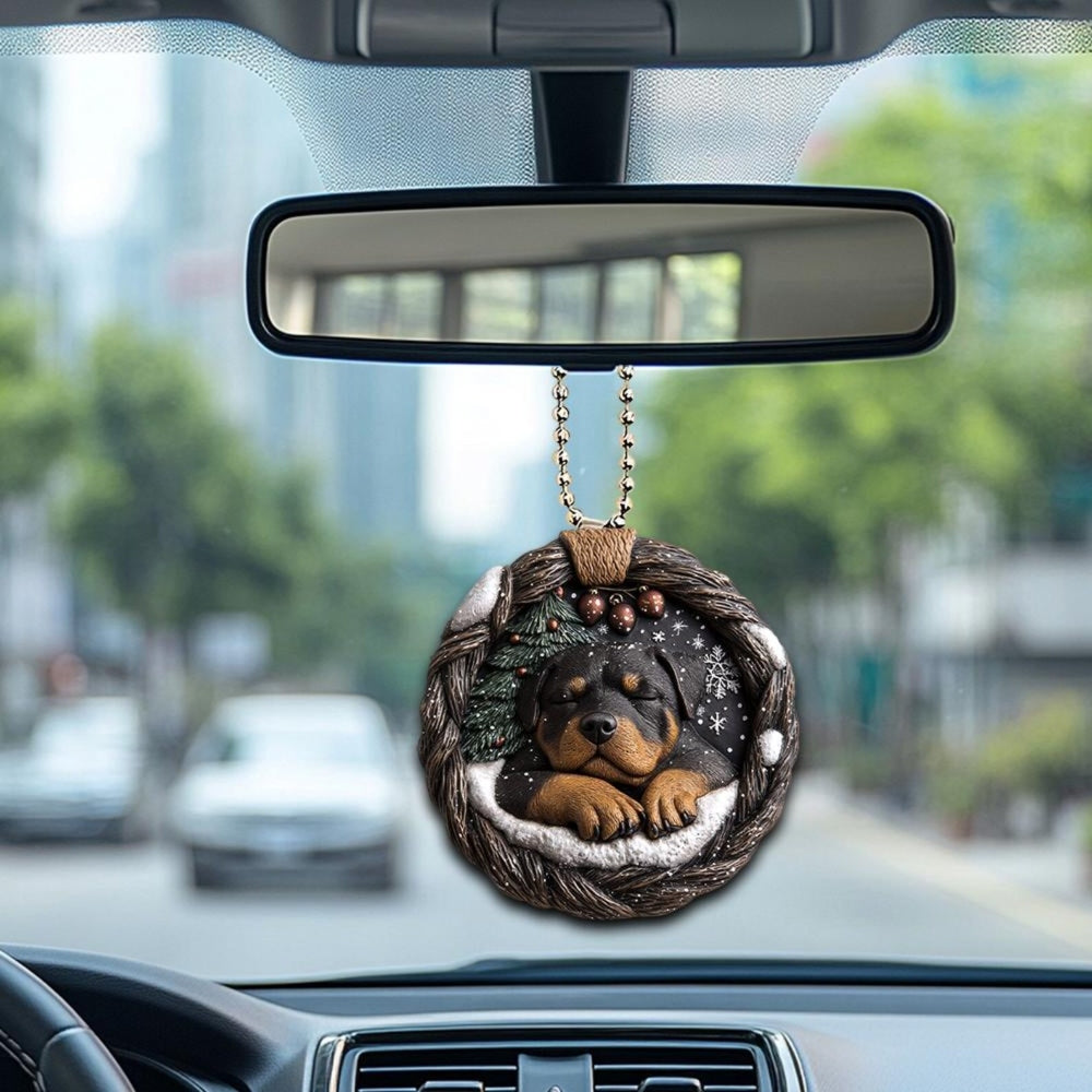 Rottweiler In Mini Baskets Ornament - MB023