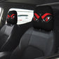 Funny Cartoon Car Headrest Covers – 2PCS Universal Fit