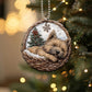 Cairn Terrier In Mini Baskets Ornament - MB024