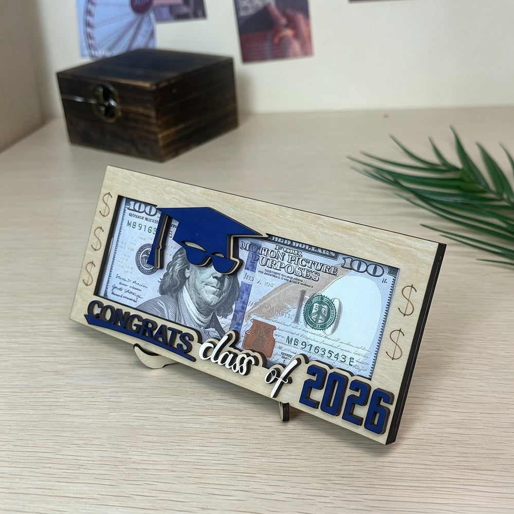Wooden Money Holder – Unique Cash Gift Keepsake Box