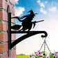 Witch on Broomstick Metal Hanging Bracket Plant Stand PS147