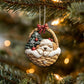 Havanese In Mini Basket Ornament - MB025