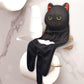 Adorable Cat Hand Towels - Black Cat