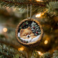 Pomeranian In Mini Baskets Ornament - MB026
