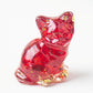 Handmade Natural Crystal Gemstone Sitting Cat