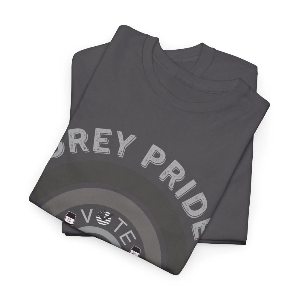 Grey Pride T-Shirt – Inspirational Aging With Strength Graphic Tee