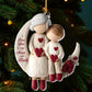 Grandma And Grandchild Moon Love - Acrylic Ornament