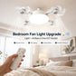 E27 Screw-In Ceiling Fan Light – 19.69" LED Cooling Fan with Remote for Hot Rooms