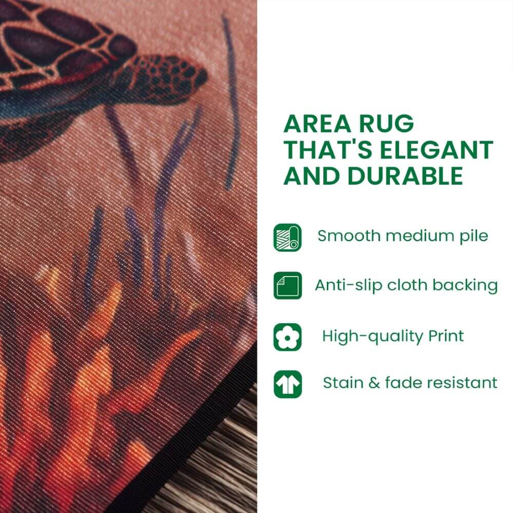 Glowing Snowy Village 3D Illusion Area Rug - H733