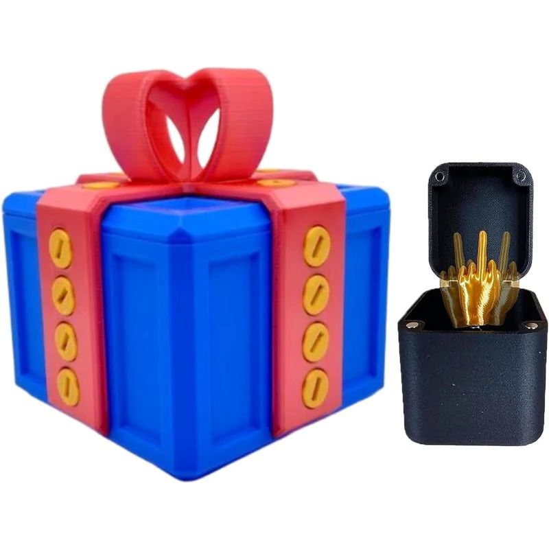 Surprise Gift Box Funny Middle Finger Switch Prank Toy