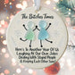 Funny Friendship Sea Glass Keepsake Ornament