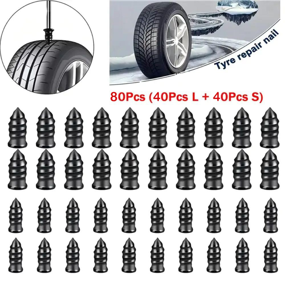 Tire Repair Vacuum Rubber Nails Kit